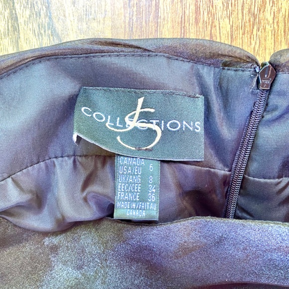 EUC JS Collections Black Formal Full-length Skirt Size 6 - Picture 4 of 12